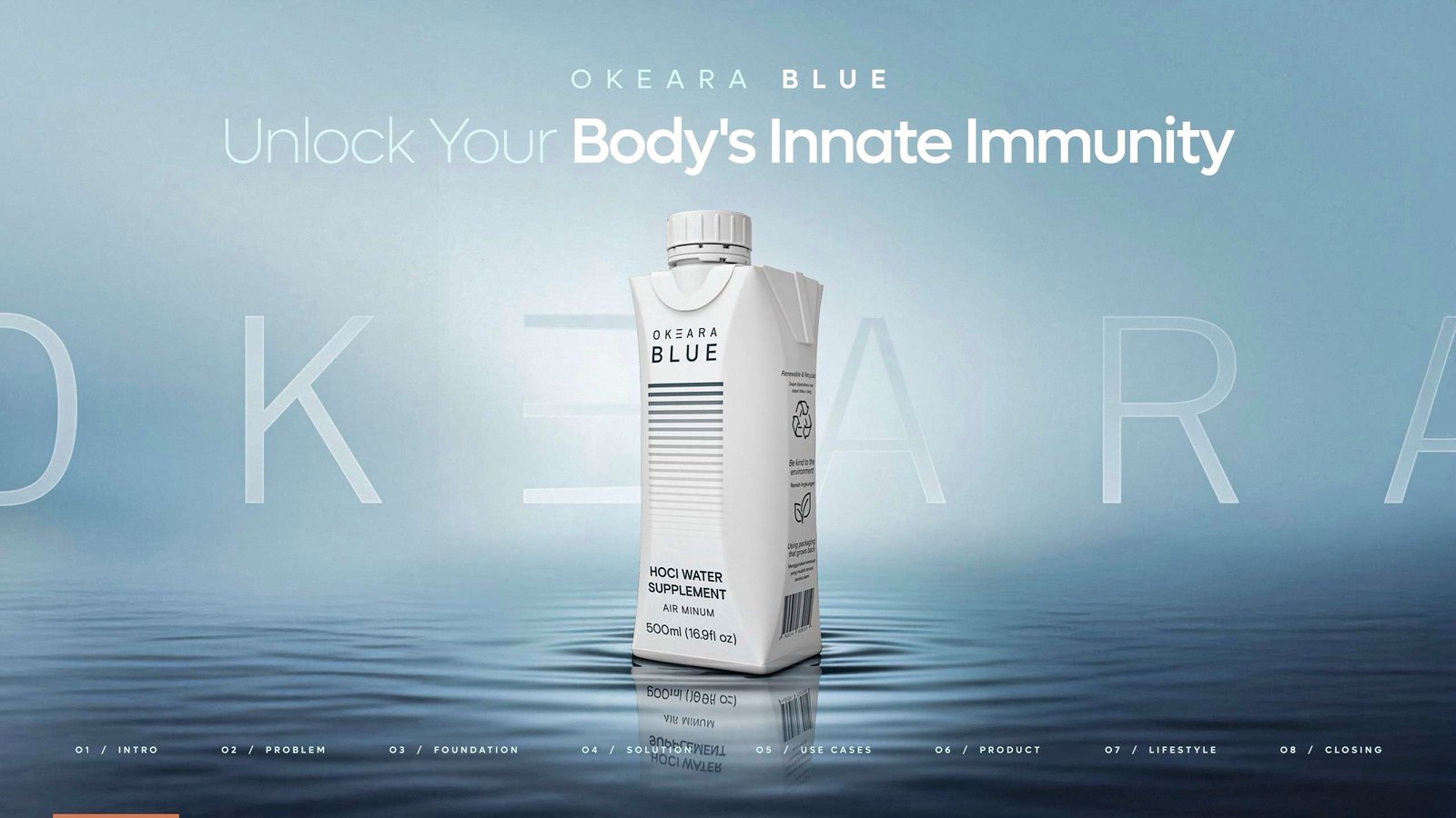 OKEARA BLUE HOCl Supplement Water
