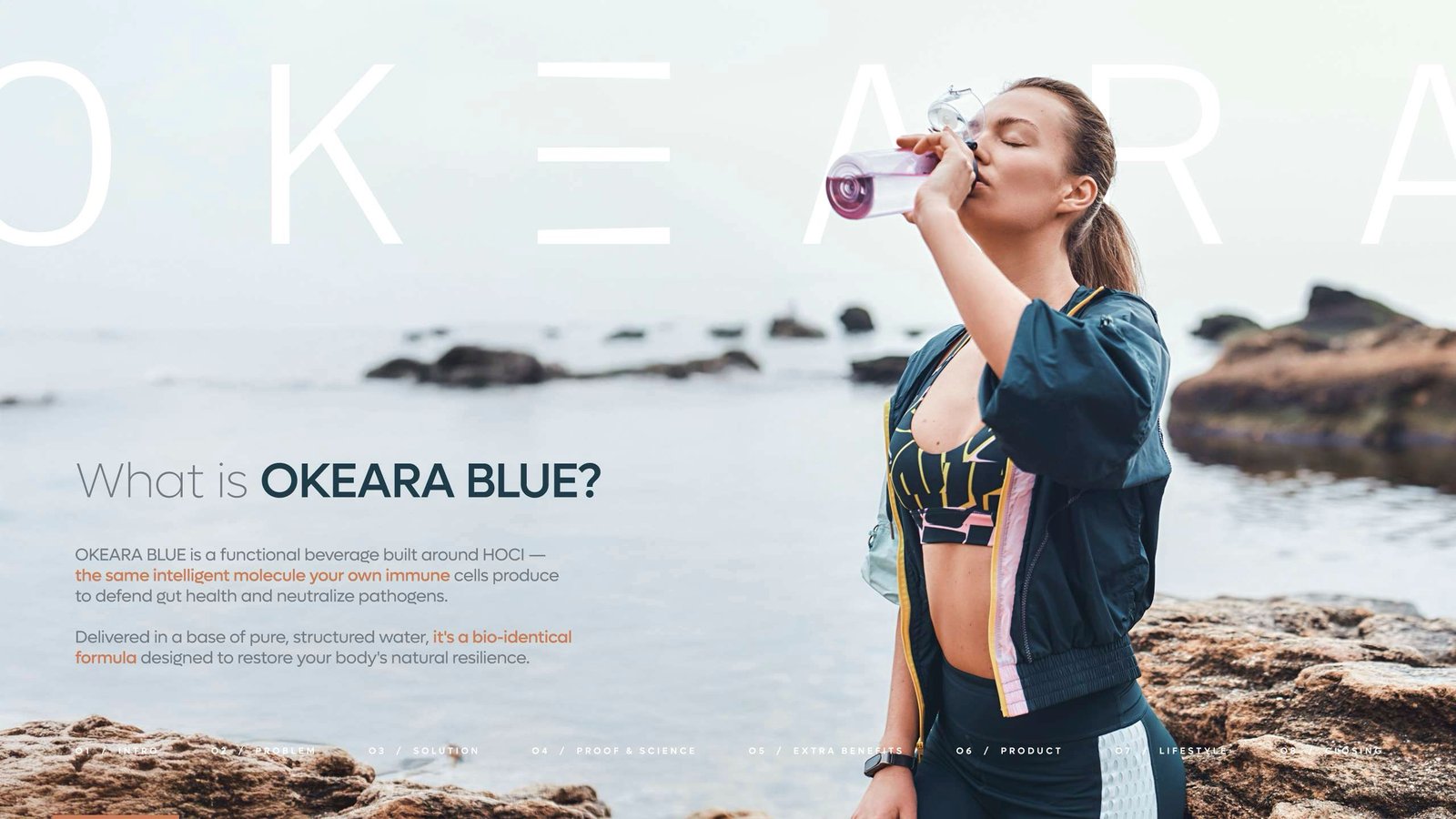 OKEARA BLUE HOCl Supplement Water