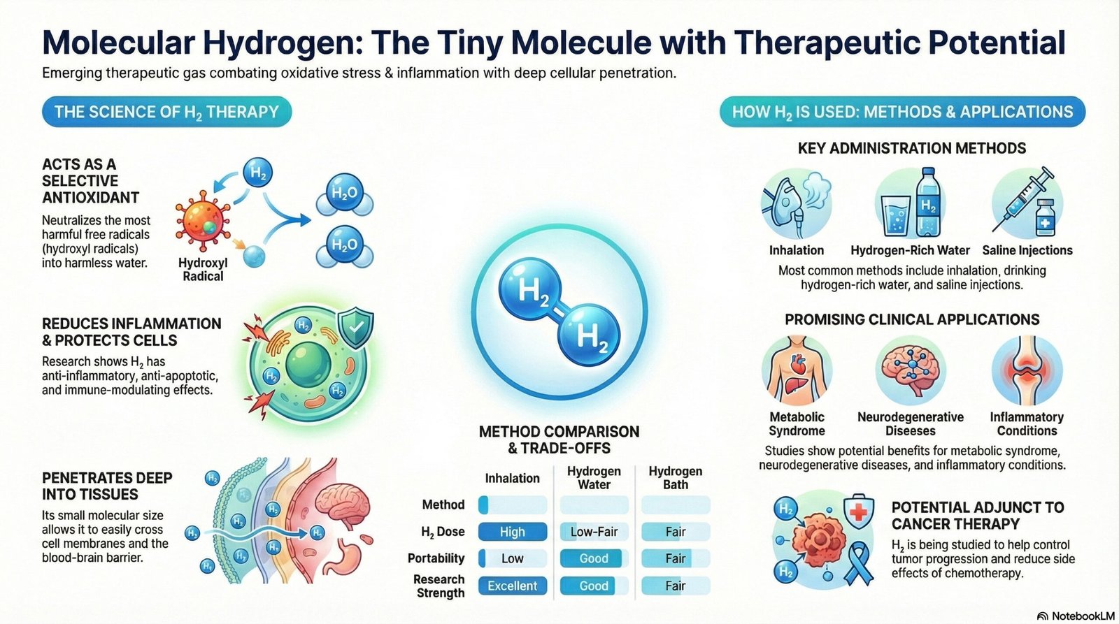 Molecular Hydrogen Therapeutic Potential